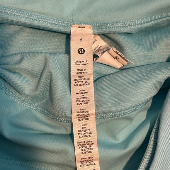 Lululemon Blue Speed Up Shorts 4” Inseam - Size 6 - Picture 3 of 5